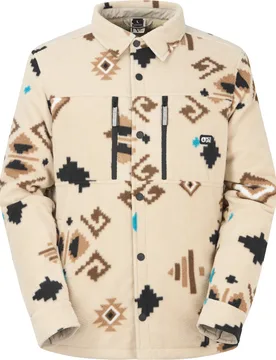 Surchemise doublée sherpa - Bemidji Jkt Emeral Print - Taille L - Beige - Picture Organic Clothing - FashionsVida