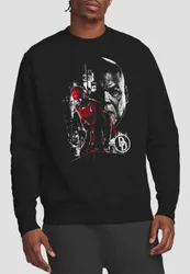 Unisex Daredevil Born Again Mayor Fisk Faces The Devil Sweatshirt, Black Size: Small - Black - Size: S