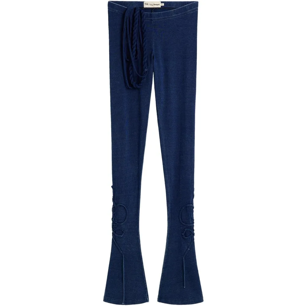 Pantalón De Mujer Largo Punto Pitillo - Desigual - FashionsVida