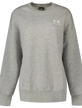 Sweat-shirt Essential Fleece Os Crew Mod Gray Light Heather 011 / White 100 L - Under armour - FashionsVida