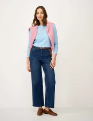 Pure Brushed Cotton Top Light Blue female