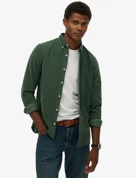 Superdry Herren Klassisches Feincord-hemd Green - Größe: Xxl - 64.99 - FashionsVida