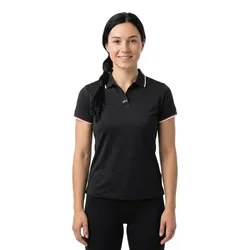 Tech Short Sleeve Polo Black S Women