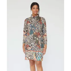 Vestido corto animal print