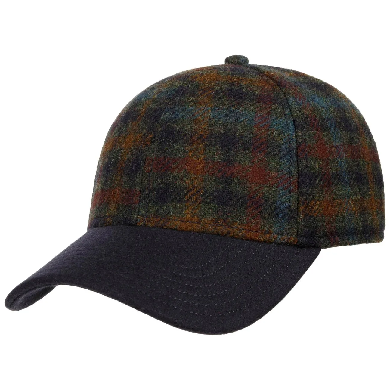 Haworth Wool Cap by - navy-brown - Size: One Size - Stetson - FashionsVida