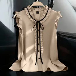 Camisa de mujer de verano casual de gran tamaño tejida 3XL