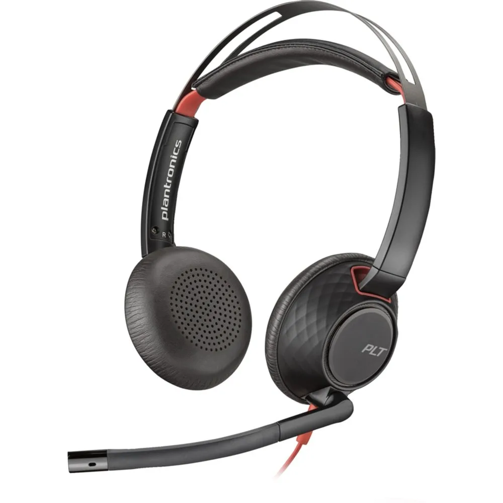 Auriculares de diadema con cable y micrófono Blackwire 5220 USB-C - Poly - FashionsVida