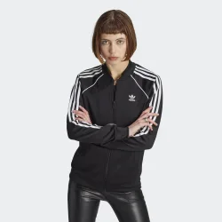 Womens Adicolor Classics Sst Track Top - Black Cotton - Size Large