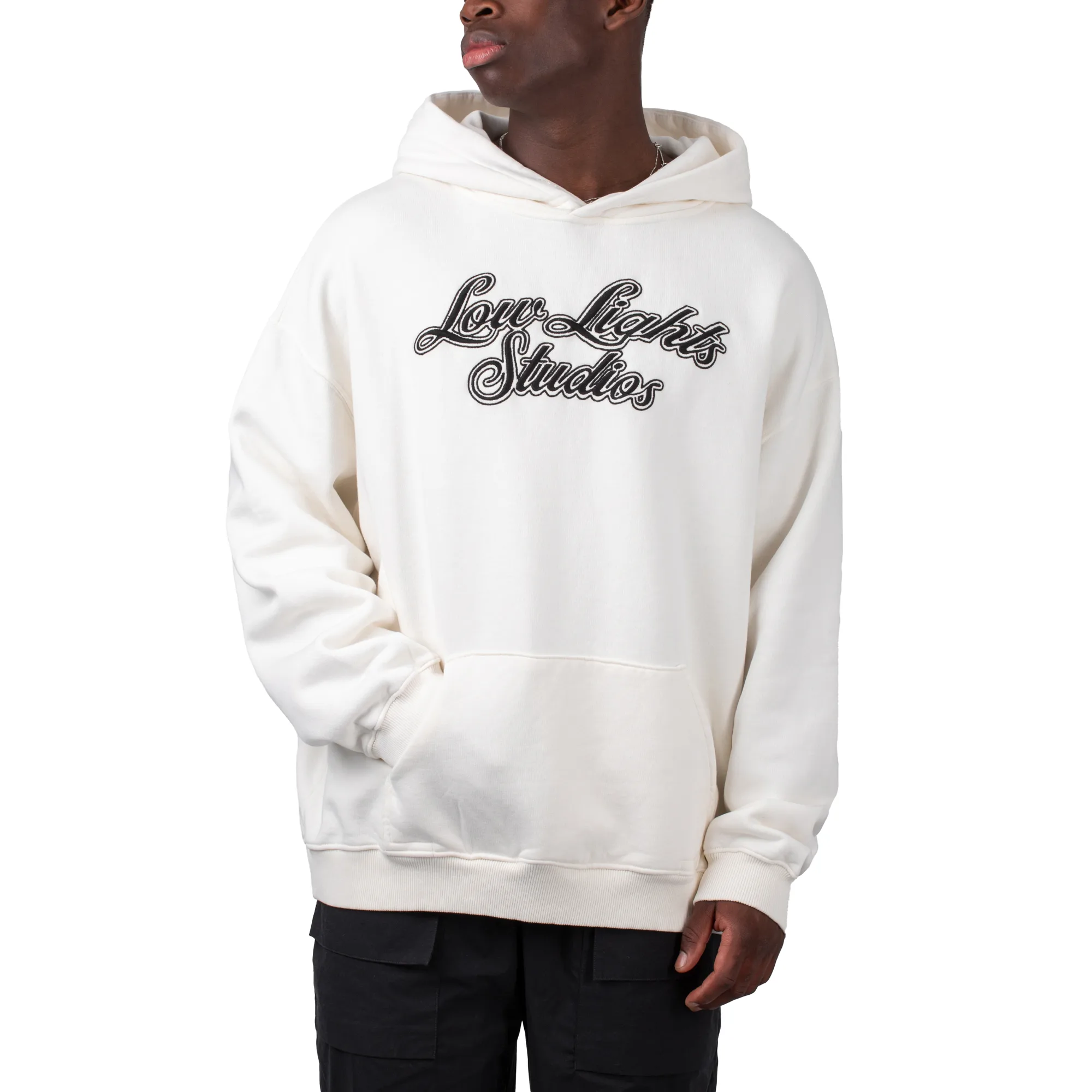 Low Light Studios Shutter Hoodie Ecru XXL Herren - Low Lights Studios - FashionsVida
