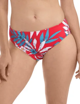 Womens Santos Beach Bikini Brief - Red Nylon - Size X-Small - Fantasie - FashionsVida