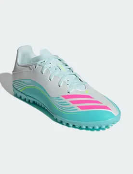 Unisex F50 Messi Club Turf Football Shoes - White/multicolour - Size Uk 8 - adidas performance - FashionsVida