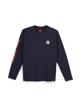 Maglia blu a maniche lunghe con logo MATL002W24 XXL - NO LIMITS - FashionsVida