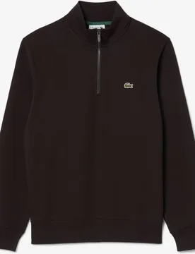 Sudadera sin capucha de hombre de felpa de cuello alto con cremallera - Lacoste - FashionsVida