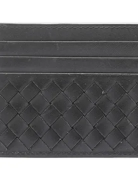 Tarjetero de piel trenzada - Officine Creative - FashionsVida
