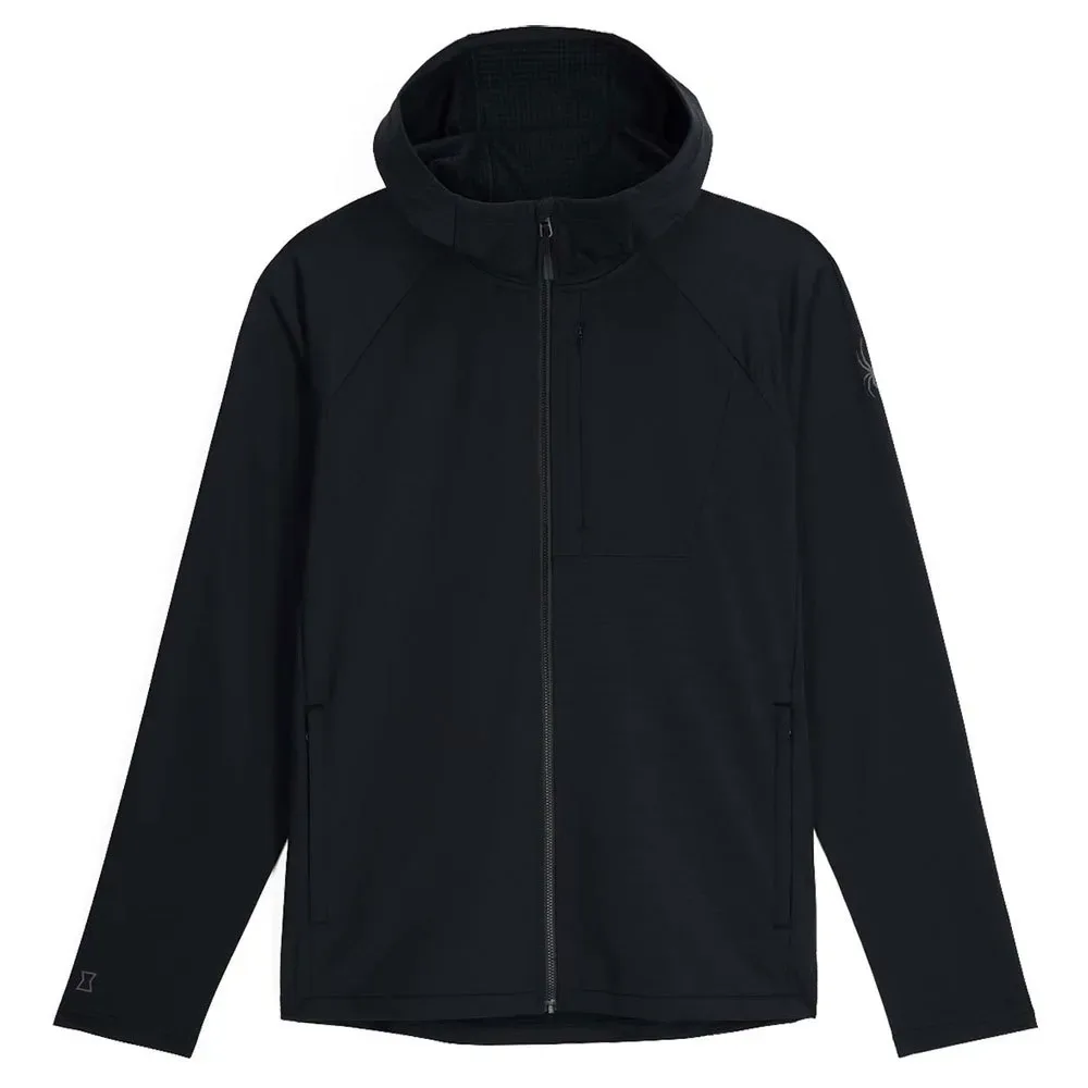 Sweat-shirt à Zip Matrix Gridweb Fleece Black L - Spyder - FashionsVida