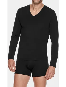 Camiseta interior de hombre de manga larga en lana - Impetus - FashionsVida