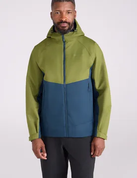 Verge Extreme Mens Waterproof Jacket - Green - Mountain Warehouse - FashionsVida