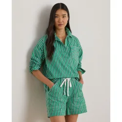 Camisa de mujer de algodón con corte cuadrado