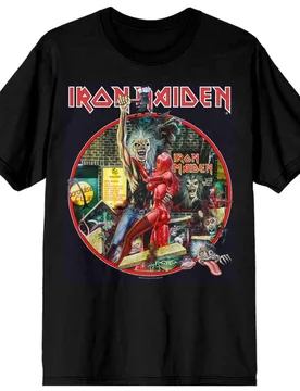 T-Shirt - Bring Your Daughter To The Slaughter - S bis M - für Männer - Größe M - schwarz - Lizenziertes Merchandise! - Männer - male - Iron Maiden - FashionsVida