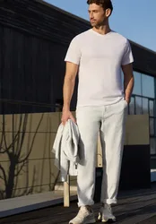 Street One Straight Leg Chino aus Leinen male Beige