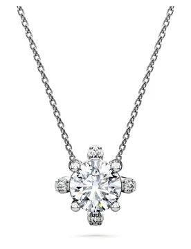 Pendente Galaxy, Diamanti creati in laboratorio 1,05 ct tw, Forma rotonda, Oro bianco 18 K OS - Swarovski - FashionsVida