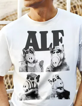 Alf V8 Movie Poster 80s Cartoon graphic t shirts 90s Retro Style ALF Character TV Show Unisex tee 100% cotton men all size S-6XL - Aliexpress - FashionsVida