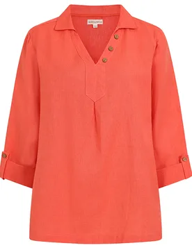 Summertime Smock - Hot Coral - Mudd & water - FashionsVida