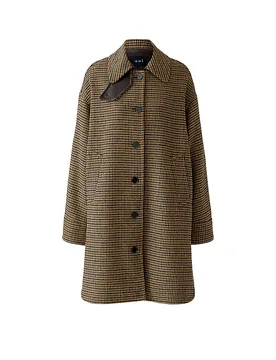 OUÍ Wollmantel braun 38 Damen - Oui - FashionsVida