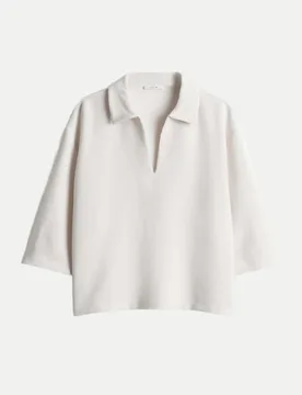 Polo Sweat aus Cord Gicky 10004-light cotton 42 - Opus - FashionsVida