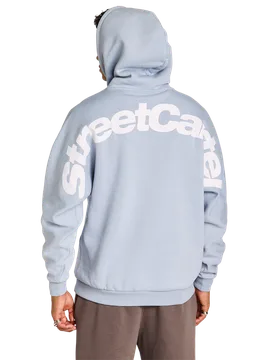 Extend Men Hoodies - Blue - Size S - Cotton Fleece - Blue - Size: Small - Street Cartel - FashionsVida