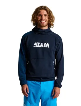 Slam Graphic Hoodie Dark Navy S Men - SLAM - FashionsVida