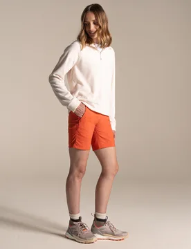 Womens/ladies Kiwi Pro Iii Casual Shorts (Grenadine) - Orange - Size 16 Uk - Craghoppers - FashionsVida