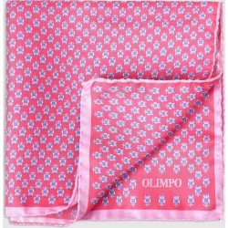 Pañuelo de seda con estampado de búhos