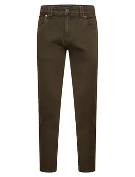 Mens Kam Men’s Regular Fit Jeans Denim Pants - Khaki - Size 32w/30l - Kam Menswear - FashionsVida