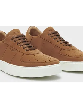 Zapatillas de hombre en piel y ante con suela vibram - Glent - FashionsVida