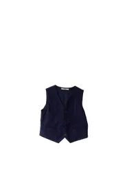 IDO Gilet misto viscosa BLU NAVY L