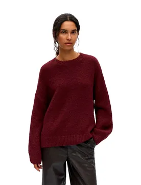 Pull Saggia Lo Windsor Wine / Melange XL - Object - FashionsVida