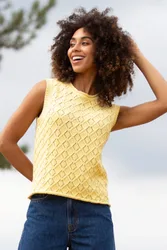 Women's Tolpuddle Knit Tank Top Sunlight in Yellow Size: XS - Yellow - Size: XS