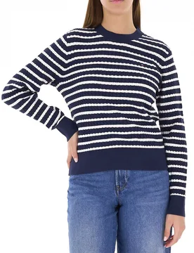 Maglione a trecce BLU NAVY S - Tommy hilfiger - FashionsVida