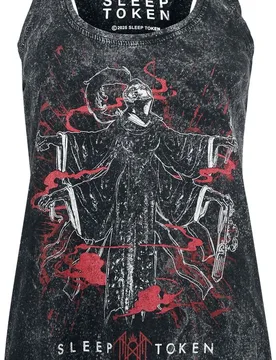 Top - Ascensionism - S bis XXL - für Damen - Größe XL - schwarz/grau - EMP exklusives Merchandise! - Frauen - female - Sleep Token - FashionsVida