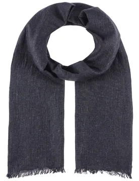 Uni Cotton Scarf by - navy-mottled - Size: One Size - Stetson - FashionsVida