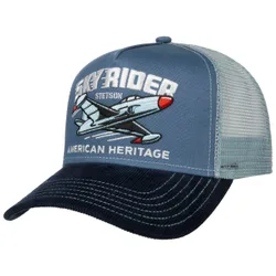 Sky Rider Trucker Cap by - navy - Female - Size: One Size