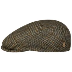 Timon Virgin Wool Flat Cap by - olive - Size: 60 cm