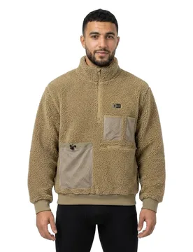 Polaire Demi-zip Frost Sherpa Natural XL - Salty Crew - FashionsVida