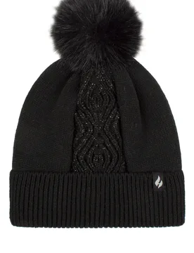 Women's 1 Pack SOCKSHOP Kiruna Centre Cable Hat Black One Size - Black - Size: One Size - Heat Holders - FashionsVida