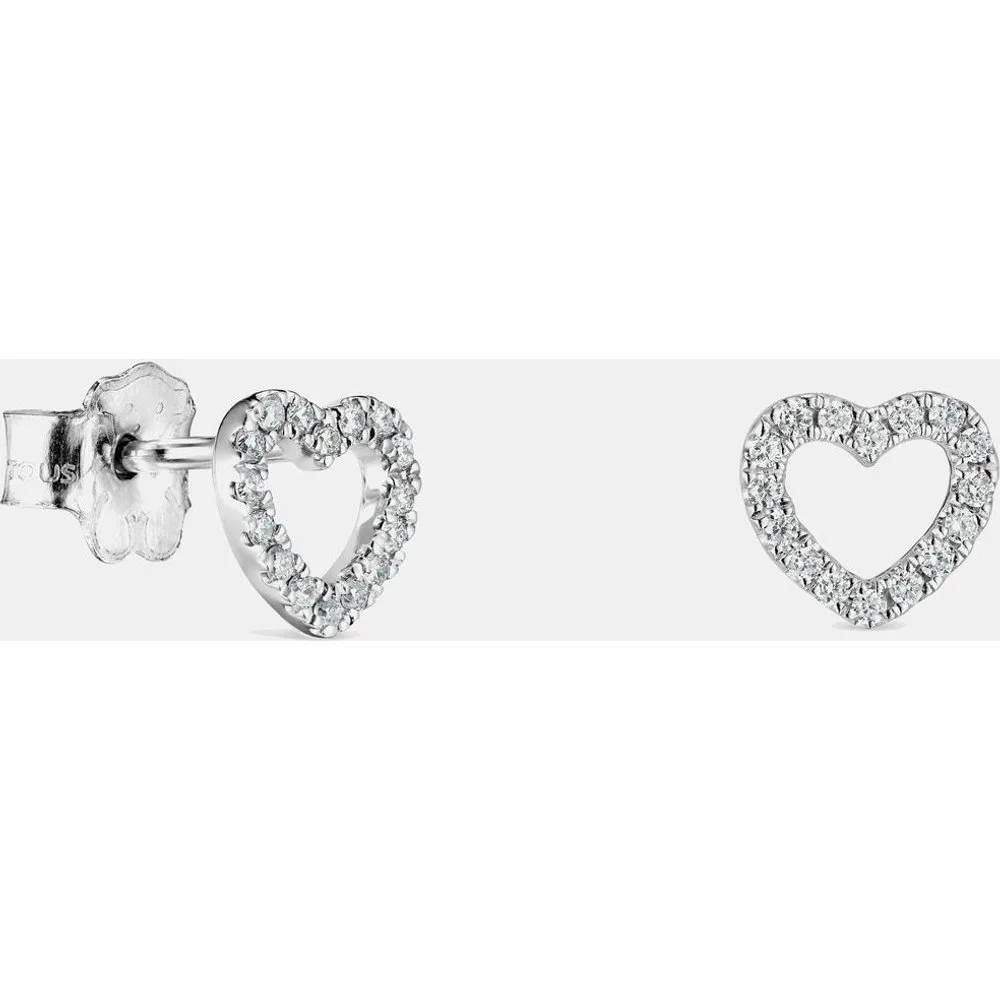 Pendientes les classiques corazón de oro y diamantes - Tous - FashionsVida
