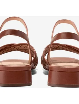 Sandalias de tacón de mujer de banza cruzada confeccionadas en piel - Cole Haan - FashionsVida
