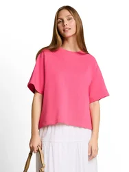 Shortsleeve crewneck sweatshir female