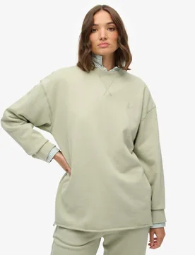 Superdry Damen Studios Sweatshirt mit Rundhalsausschnitt Green - Größe: 42 - 64.99 - FashionsVida