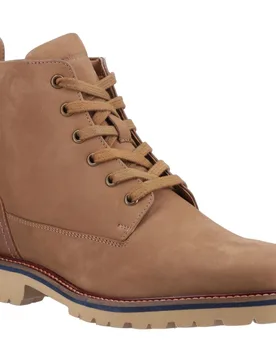 Maguire Nubuck Mens Tan Ankle Boots - Size Uk 10 - Hush puppies - FashionsVida